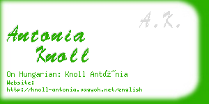 antonia knoll business card